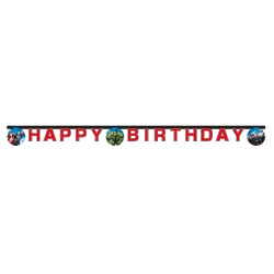 Paper Birthday Banner Avengers 2 m 1 pc