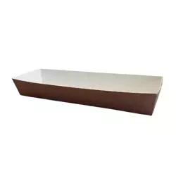 Deep kraft paper tray 27 x 6.5 x 4 cm 100 pcs.