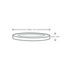 Paper lid with cellulose window for Vegware Bowl Ø 150 mm 50 pcs