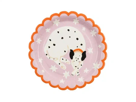 Paper Plates "Dalmatian", diameter 18 cm, 6 pcs