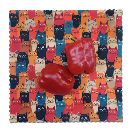 Waxwork "Cats" size "L" 36 x 36 cm 1 pcs.