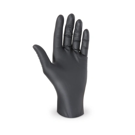 Nitrile powder-free black gloves in box, "M", 100 pcs
