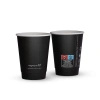 Black Double Wall Paper Cup 350 ml, Ø90 mm 25 pcs