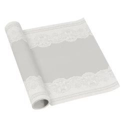 PREMIUM paper runner in roll, "Royal Silver" 40 cm x 5 m 1 pcs.