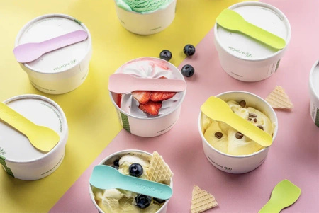 Łyżeczki papierowe do lodów Tutti Frutti, pakowane pojedynczo, 9 cm 500 szt.