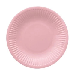 Round paper plate "Light Pink" ¶r. 18 cm 8 pcs.