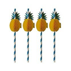 Paper straws "Pineapple" 6/200 mm 50 pcs.