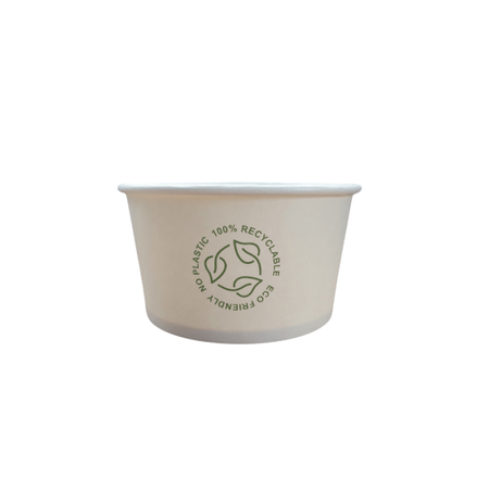 Miska papierowa biała dyspersja 350 ml śr. 115 mm 25 szt.