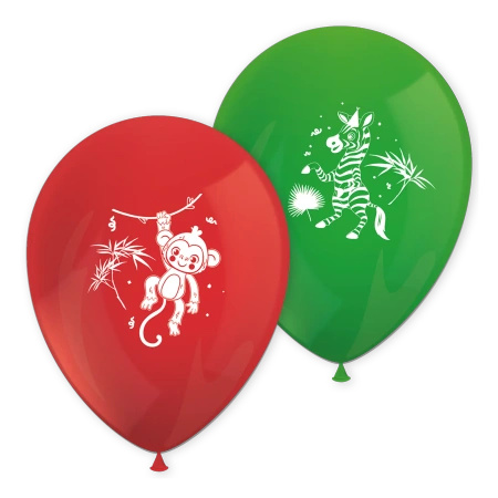 Latex balloons “Jungle” 28 cm, 8 pcs