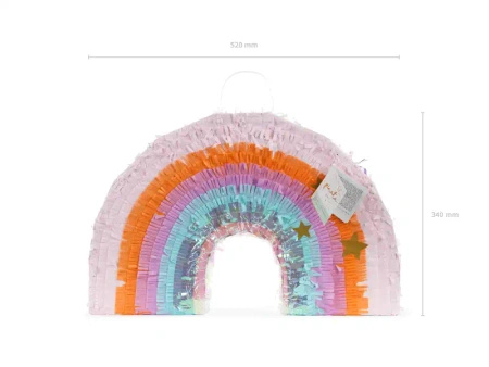 Paper Piñata "Rainbow", 50 × 33 × 10 cm, 1 pc