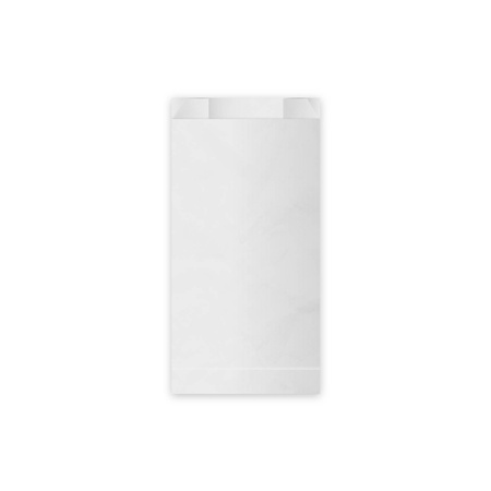 Paper breakfast bag white 1.0 kg 12+5 x 24 cm 100 pcs.