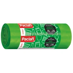 Worki do segregacji szkła zielone Paclan 35L, 50 x 60 cm, 20 szt.