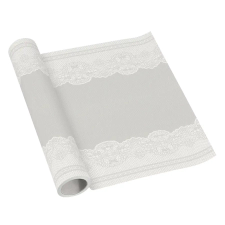 Bieżnik papierowy PREMIUM w rolce, "Royal Silver" 40 cm x 5 m 1 szt.