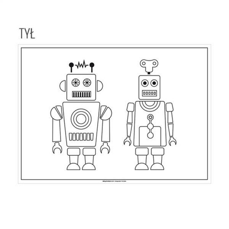 Paper placemats - coloring book "Robot" 31 x 43 cm 250 pcs.