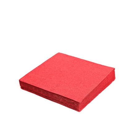 2-ply Red napkins 1/4 fold 24 x 24 cm, 250 pcs.