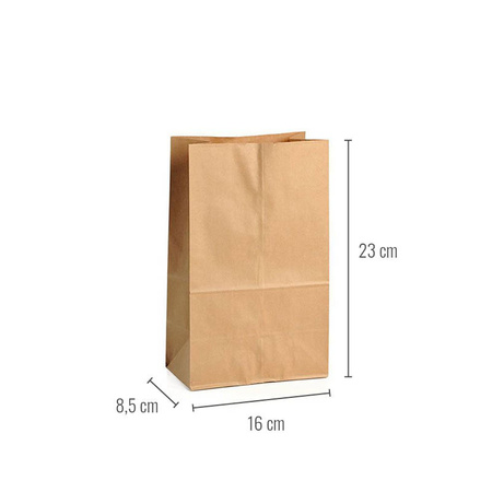 Paper bag 16 x 8.5 x 23 cm 1000 pcs.