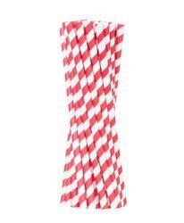 Red paper straws 6/205 mm 500 pcs.