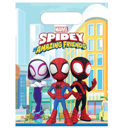 Plastic bags "Spidey" 17 x 23 cm 6 pcs