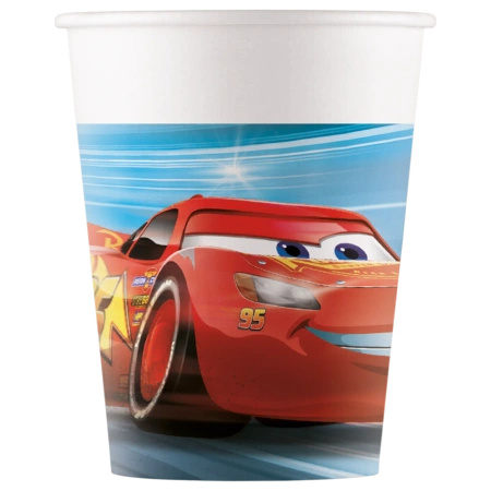 Kubek papierowy "Auta / Cars" 200 ml 8 szt.