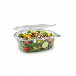 Pojemnik rPET z pokrywką 750 ml, 17,5 x 14,5 x 6 cm, 50 szt.