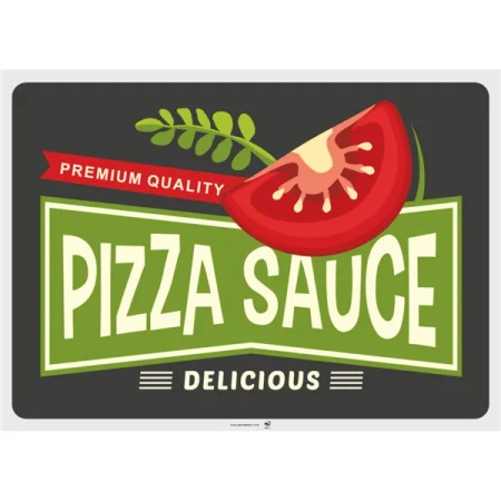 Paper placemats "Vintage Pizza", 31 x 43 cm, 4 x 500 pcs