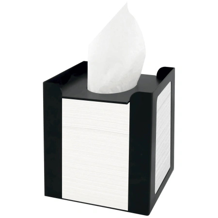 Napkin dispenser 10 x 20 cm, black, metal, Clarina, 1 pc