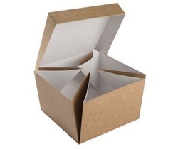 Burger box folding tray 14 x 14 x 9.5 cm 100 pcs.