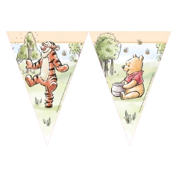 Paper Flag Garland Winnie the Pooh 2.3 m 1 pc