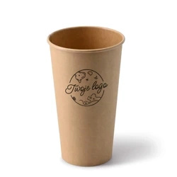 Kraft paper cup, dispersion, 600 ml, ¶. 90 mm OWN PRINTING 2000 pcs.