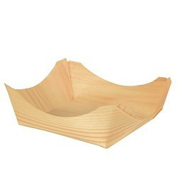 Wood bowl 10 x 10 x 3.5 cm 50 pcs.