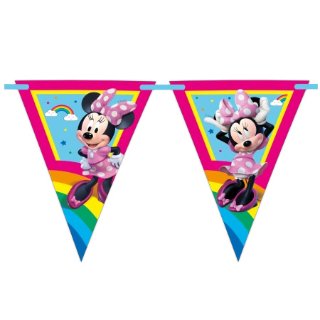 Paper Flag Garland Minnie Mouse 2.3 m 1 pc