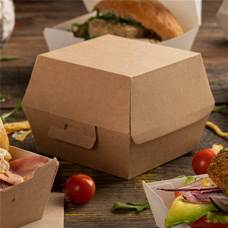 Burger box termiczny, rozmiar "L+", 14,4 x 13,6 x 9,2 cm 50 szt.