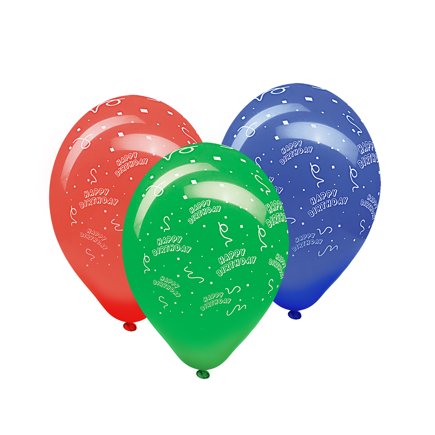 Balon "Happy Birthday" mix kolorów 30 cm 5 szt.
