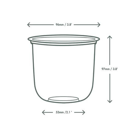 Bella Pot 500 ml dessert container, ¶. 96 mm 50 pcs.