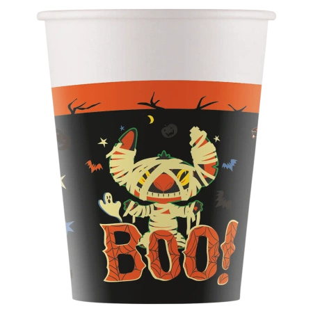 Kubek papierowy "Halloween Stitch" 200 ml 8 szt.