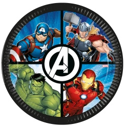 Paper plates "Avengers", 23 cm, 8 pcs
