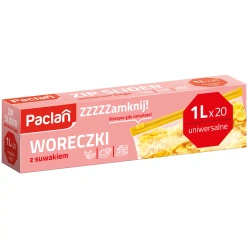 Woreczki strunowe z suwakiem ZIP Paclan 1L 20 szt.