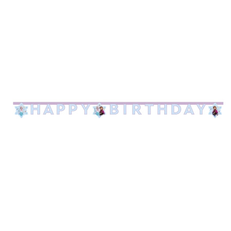 Baner urodzinowy papierowy "Kraina Lodu / Frozen" 2 m 1 szt.