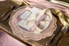 Decorative Paper Placemats Pink, 35.5 cm, 6 pcs
