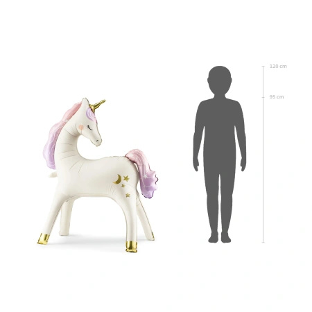 Standing Foil Balloon "Unicorn", 95 × 86 cm, 1 pc