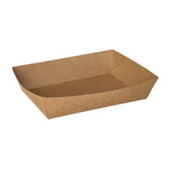 Greaseproof deep paper tray 16 x 11 x 4 cm 50 pcs.