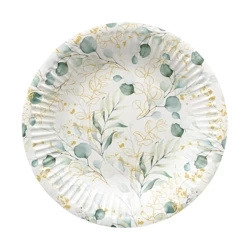 Round paper plate "Eucalyptus" ¶. 18 cm 8 pcs.