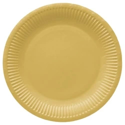 Round paper plate "Gold" ¶. 23 cm 8 pcs.