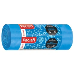 Blue paper recycling bags Paclan 35L, 50 x 60 cm, 20 pcs