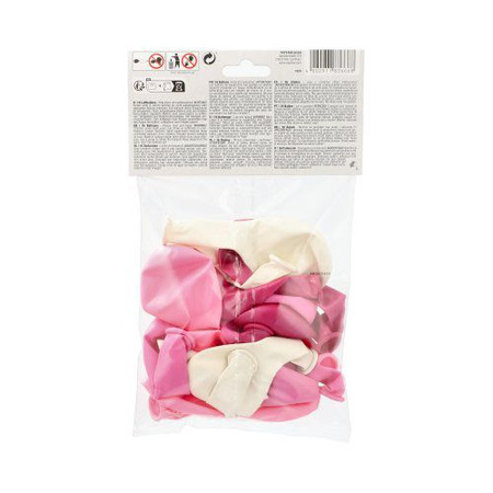 Balony "Pink-mix" 25 cm 16 szt.