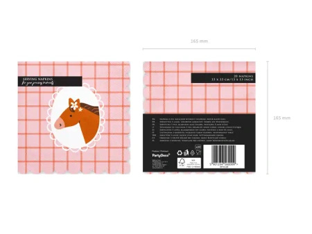 Paper Napkins "Horse", 33 × 33 cm, 12 pcs