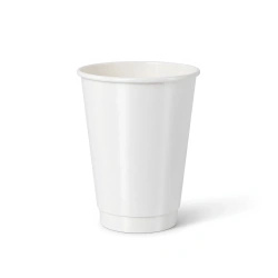 Paper cup double-wall white, glossy, dispersion coating 350 ml, dia. 90 mm, 25 pcs.
