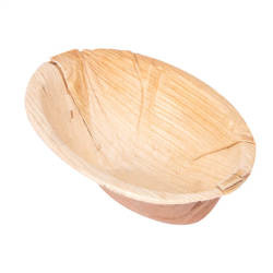 Palm leaf bowl 110 ml 12 x 8.6 x 5 cm 25 pcs.