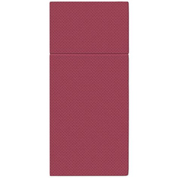 Softpoint napkin pockets for cutlery, embossed, burgundy, 38 x 32 cm, 50 pcs