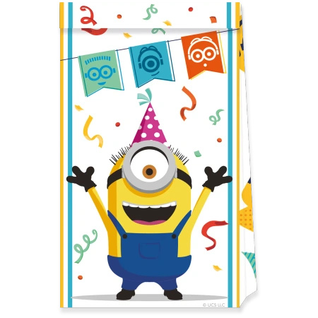 Paper bags “Minions” 16 × 22 cm, 4 pcs
